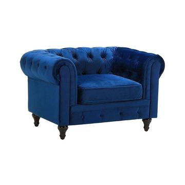 Fauteuil en Velours Glamour CHESTERFIELD