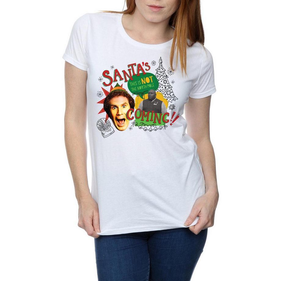 Elf Santa's Coming T-Shirt  