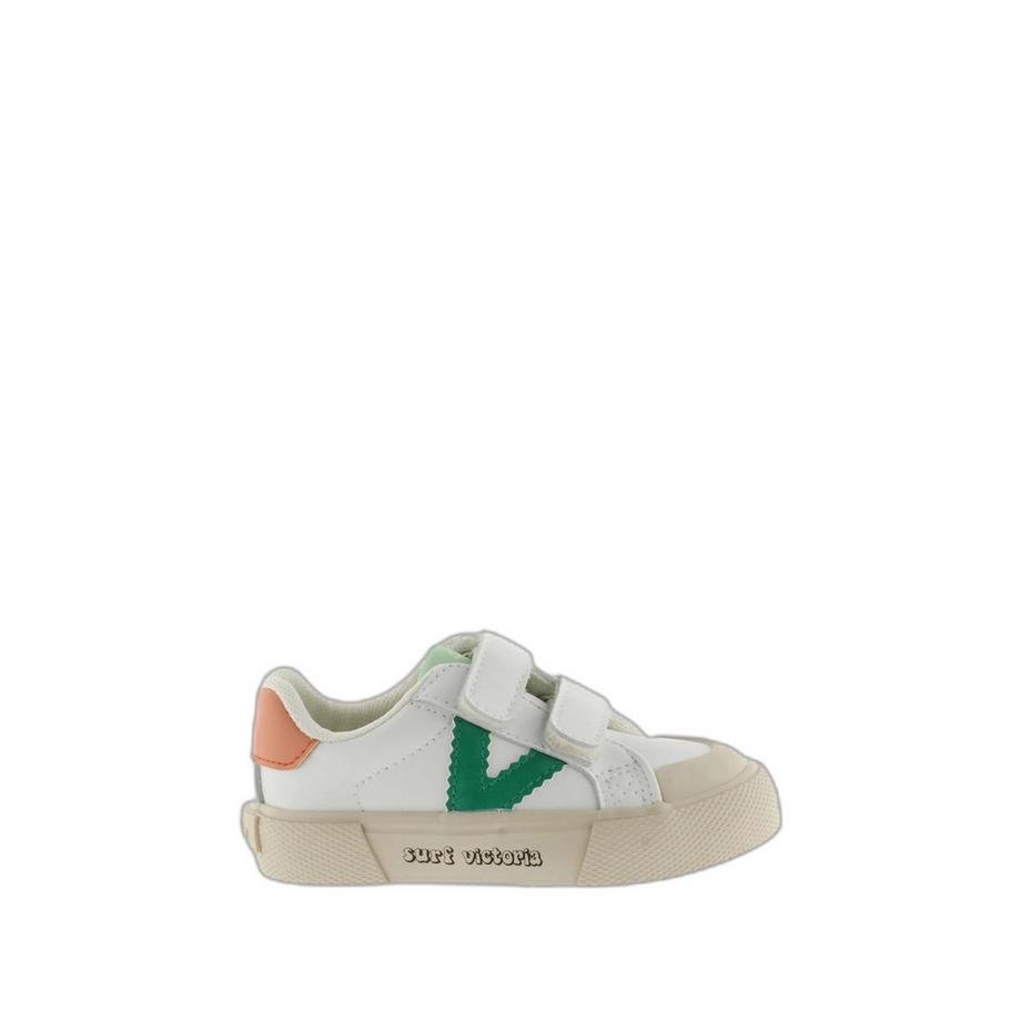 Baskets effet cuir fille