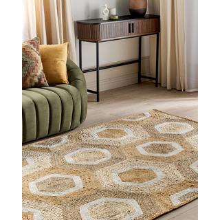 Beliani Tapis en Jute Boho BASOREN  