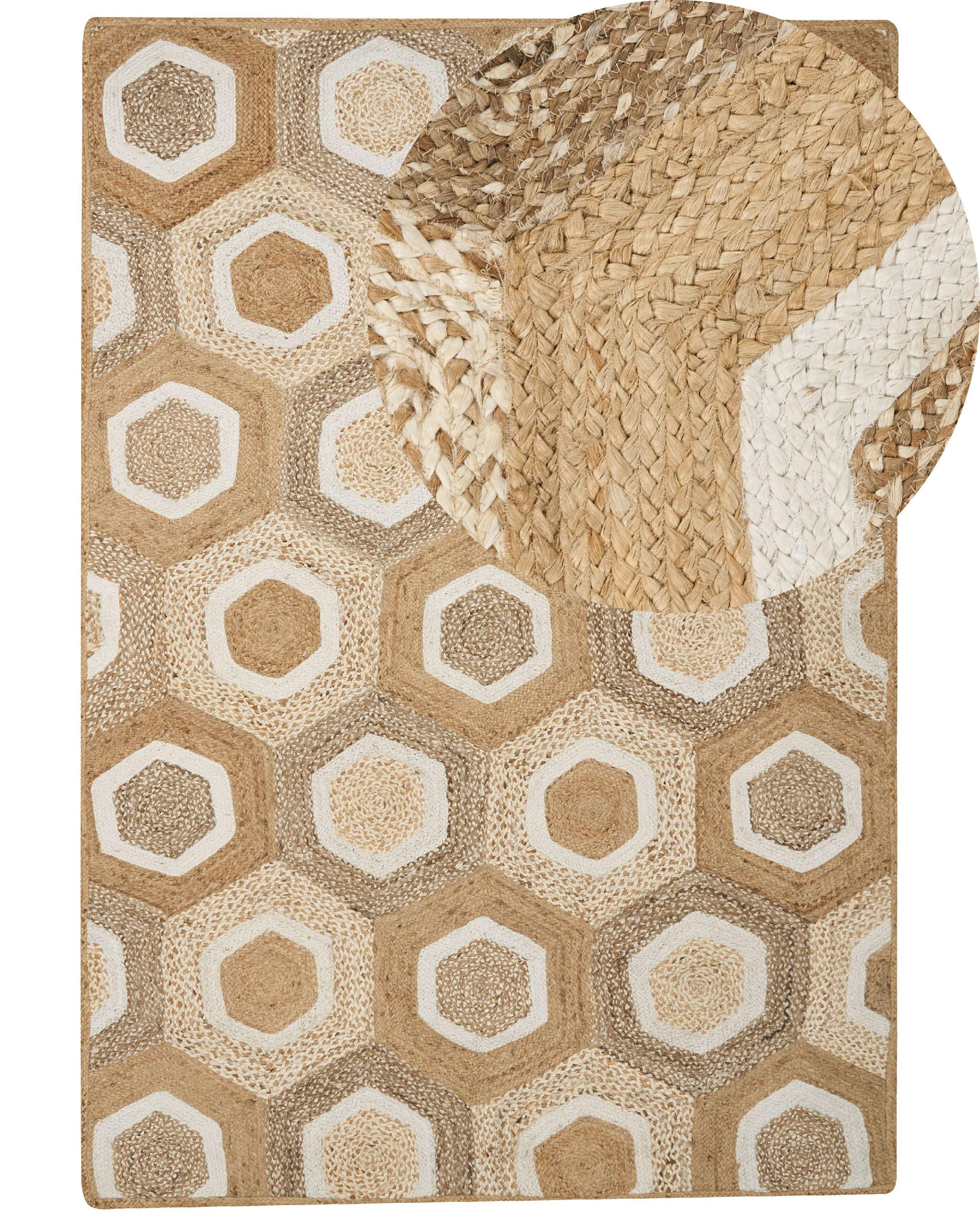 Beliani Tapis en Jute Boho BASOREN  