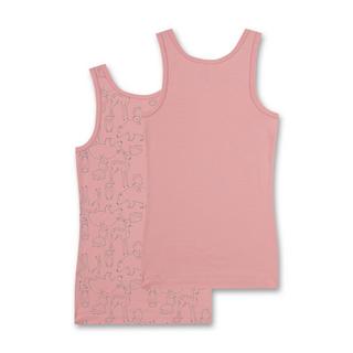 Sanetta  Mädchen-Unterhemd (Doppelpack) Waldtiere 