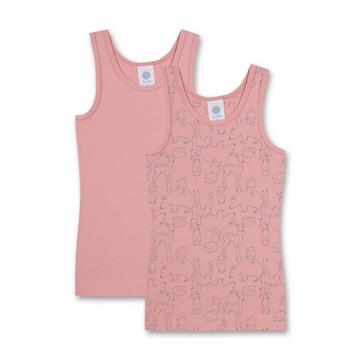 Mädchen-Unterhemd (Doppelpack) Waldtiere