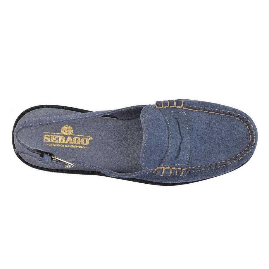 Sebago Sandali Slingback Flesh Out in Pelle Scamosciata  
