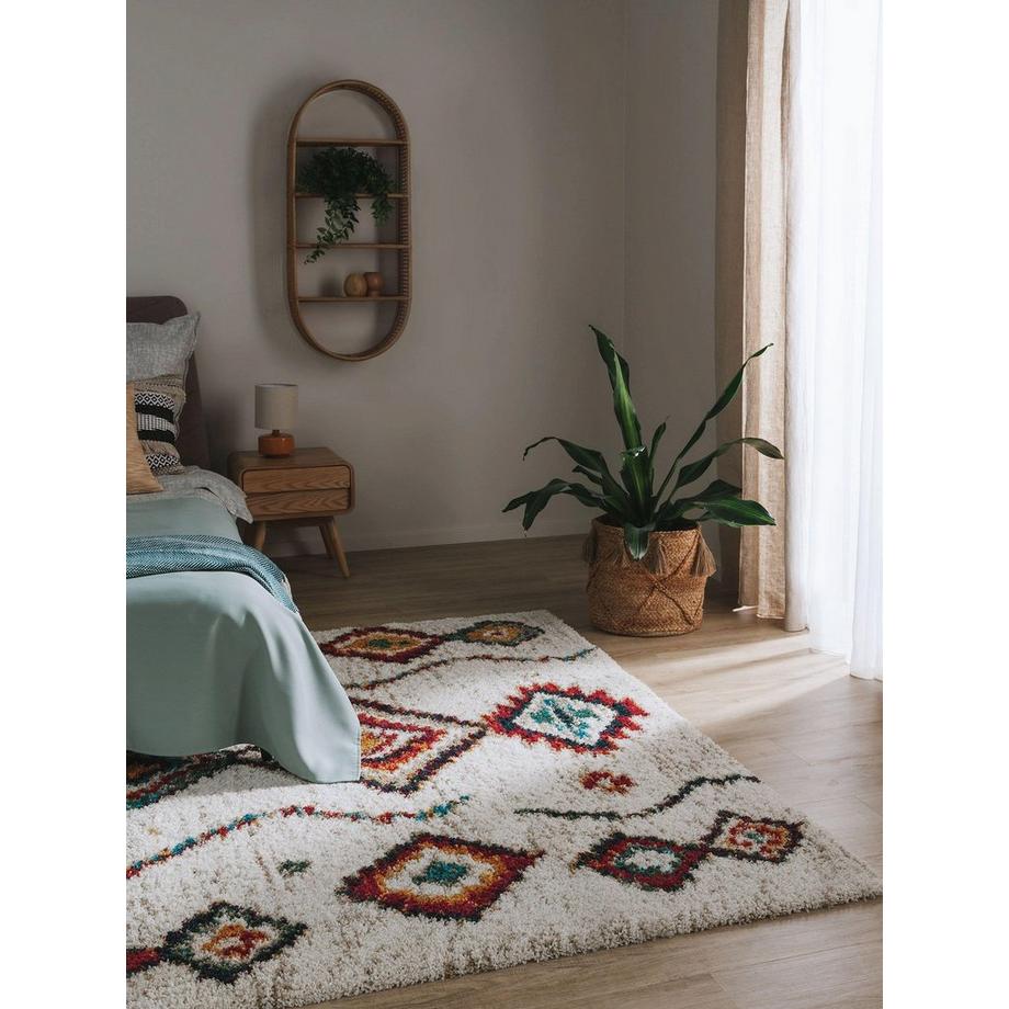 Benuta Tapis à poils longs Gobi Beige  