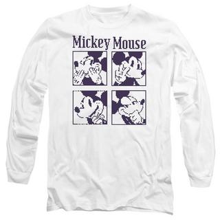 Disney Mickey Mouse Pixelated Expressions T-Shirt Maniche Lunghe  