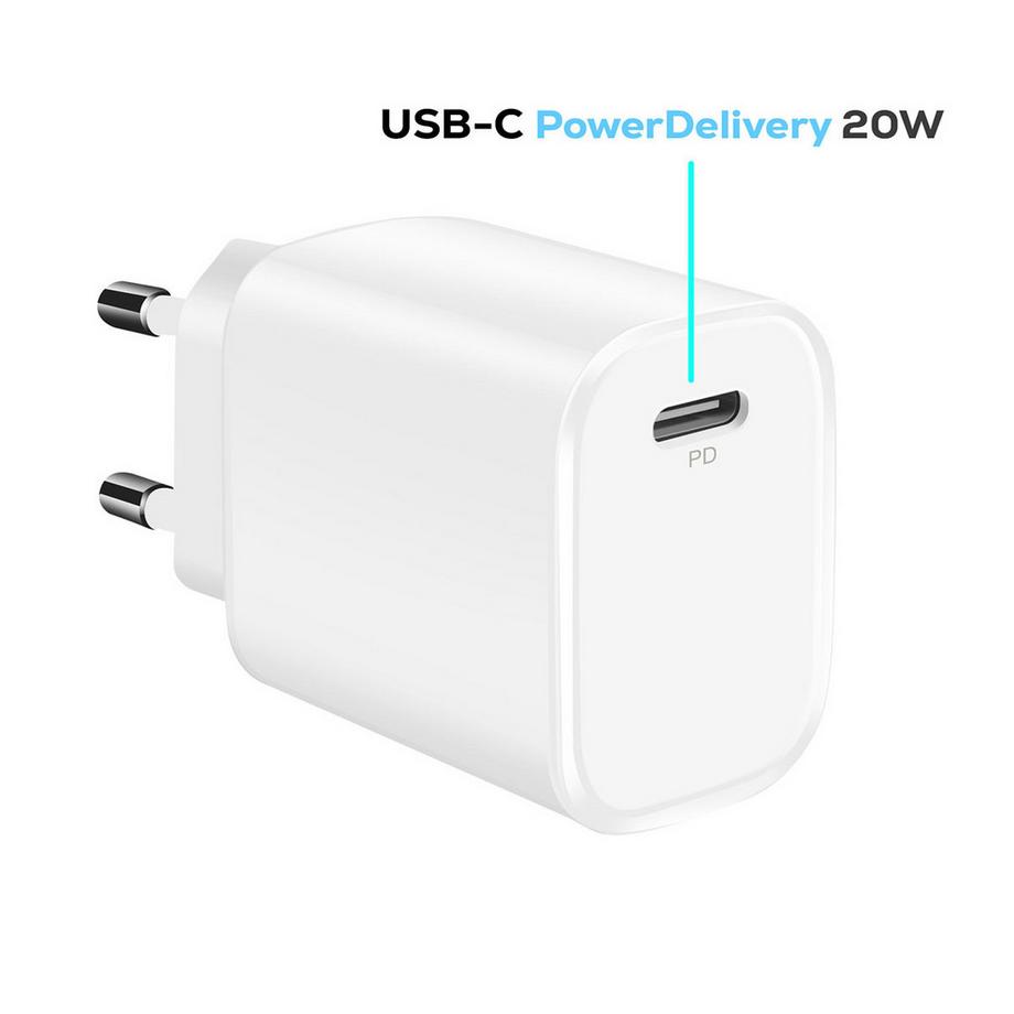 Avizar  Chargeur Secteur 20W USB-C avec Câble 