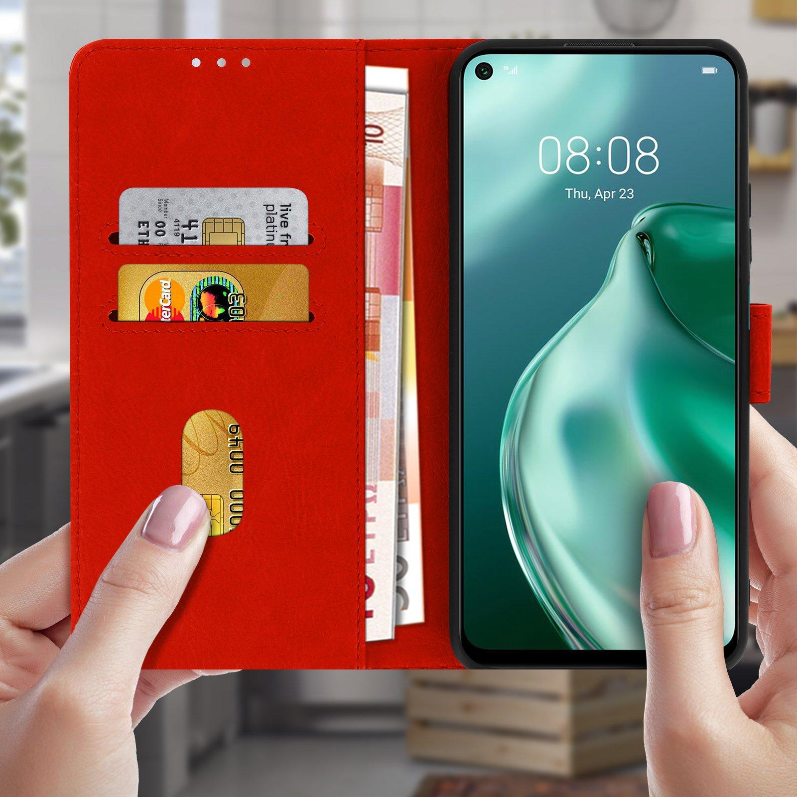 Avizar  Custodia folio Huawei P40 Lite 5G rossa 