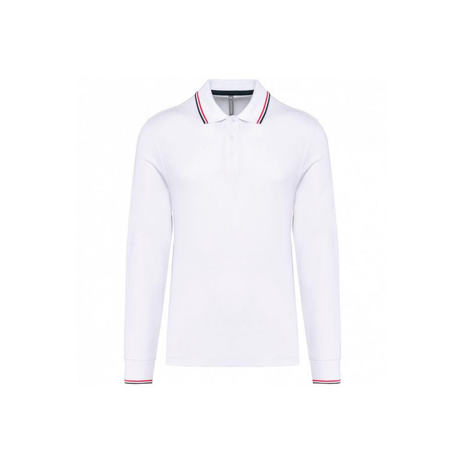 polo in piqué a maniche lunghe