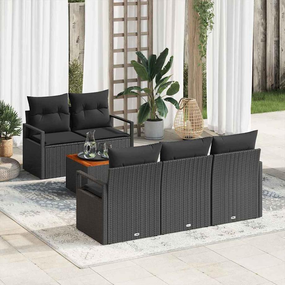 VidaXL Modulare sofagarnitur poly-rattan  
