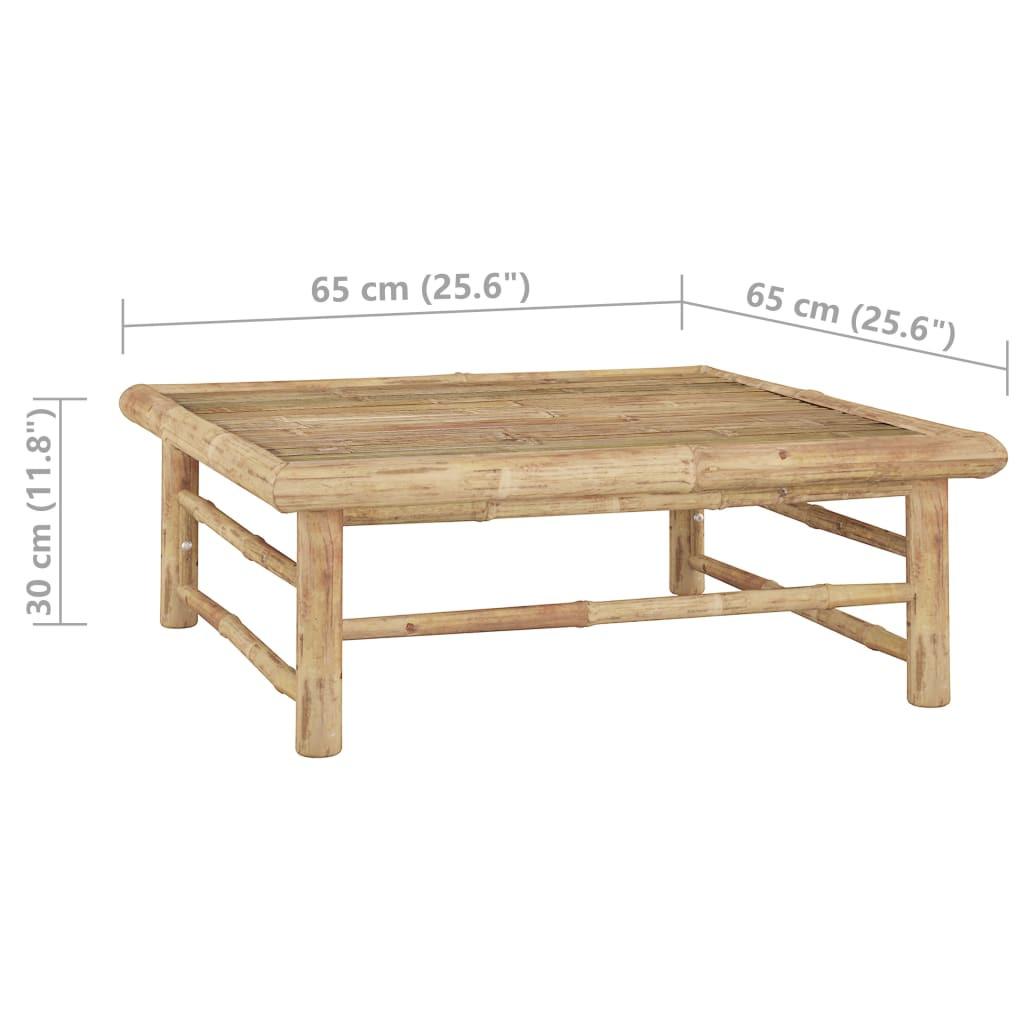 VidaXL Table de jardin bambou  