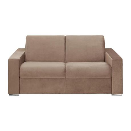 Vente-unique Divano letto 2 posti a ribalta in velluto Larghezza Materasso Spessore CALITO  