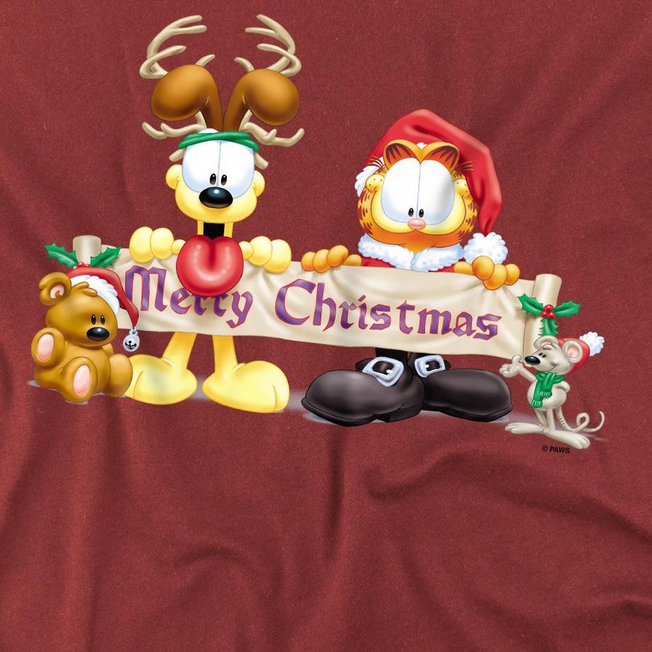 Garfield  T-ShirtDe Noël Motif Banderole 