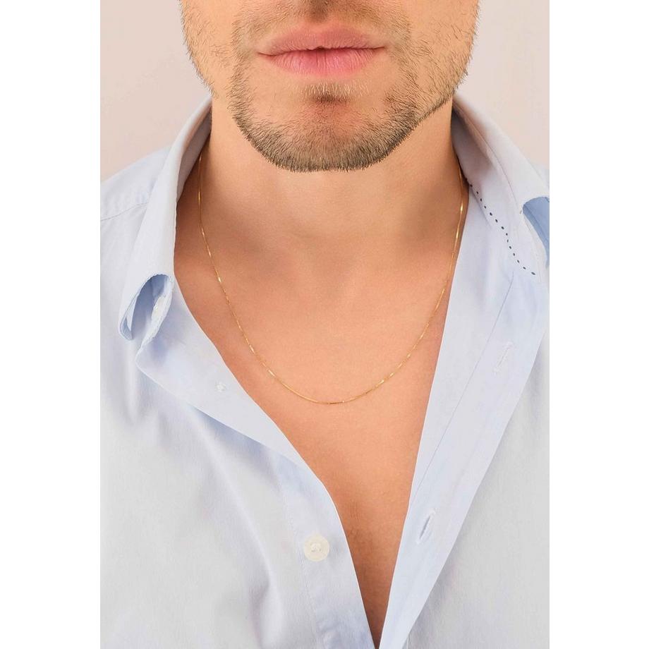 MUAU Schmuck  Collier Venezianer Gelbgold 750, 0.6mm, 40cm 