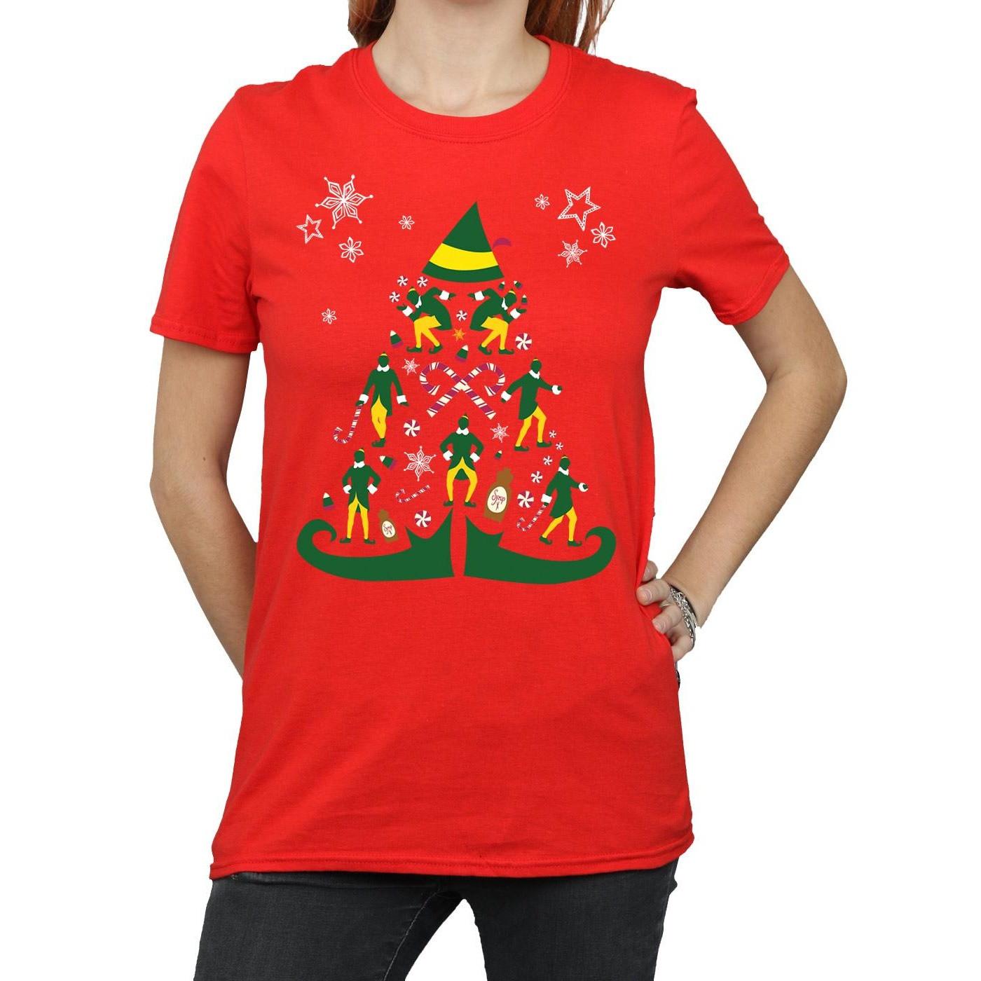 Elf T-Shirt Arbre de Noël  