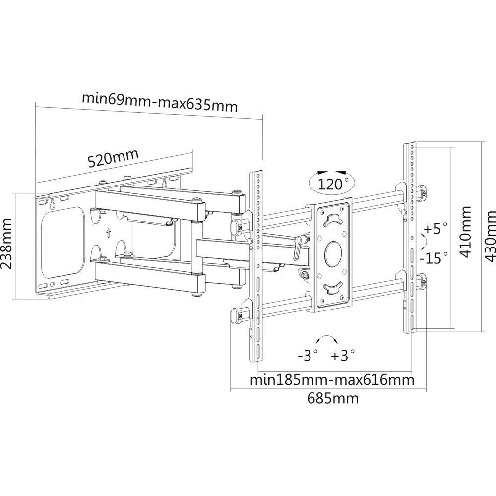 PureMounts  wandhalterung pm-fm51-600 