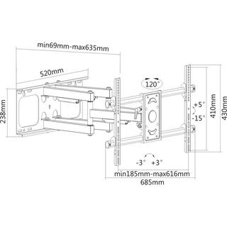 PureMounts  wandhalterung pm-fm51-600 