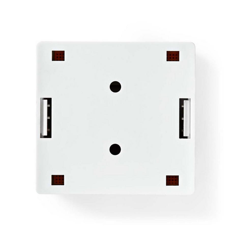 Nedis  Netzwerk-Wanddose | An der Wand | 2-Port-Port(s) | STP CAT6 | Gerade | Buchse | Vergoldet | PVC | Weiß | Umschlag 