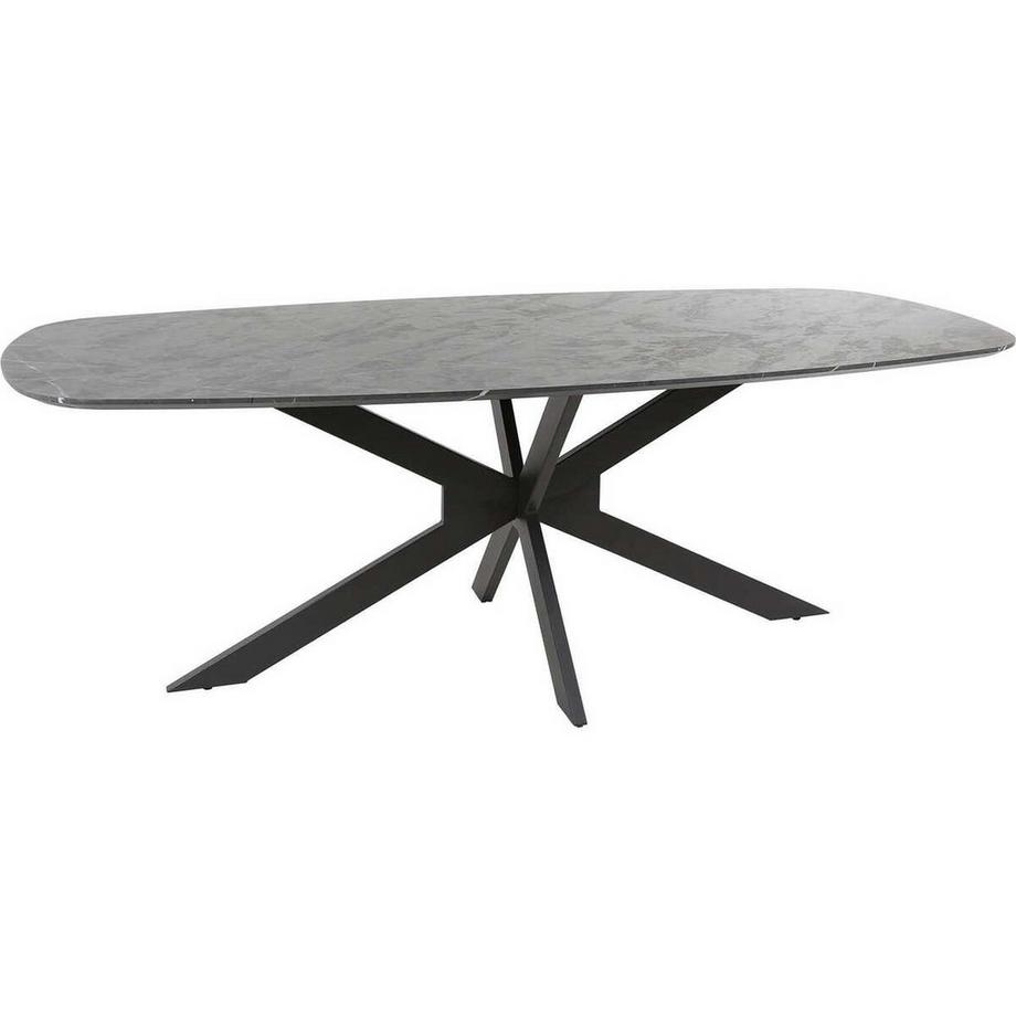 Esstisch Danish oval Keramikoptik 215x105