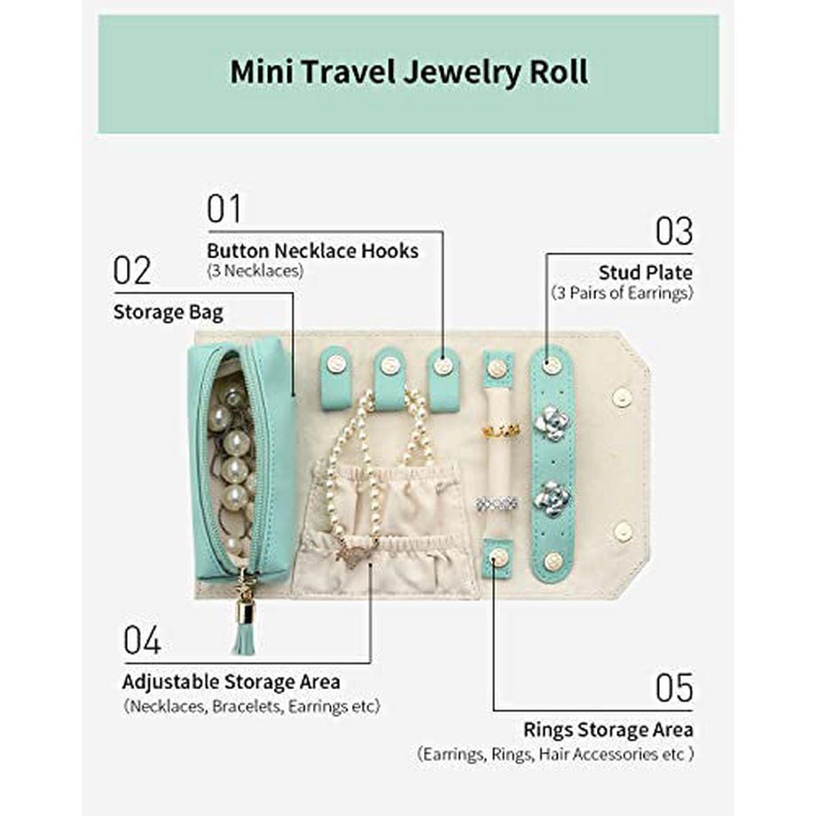 Only-bags.store  Schmuck Organizer Tasche Schmuckrolle Reise 