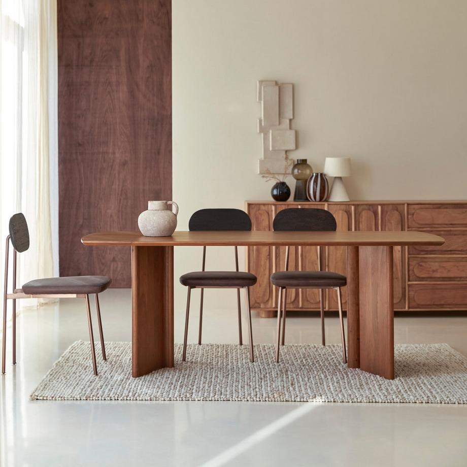 Tikamoon Table en acacia massif 6 pers. Suzanne  