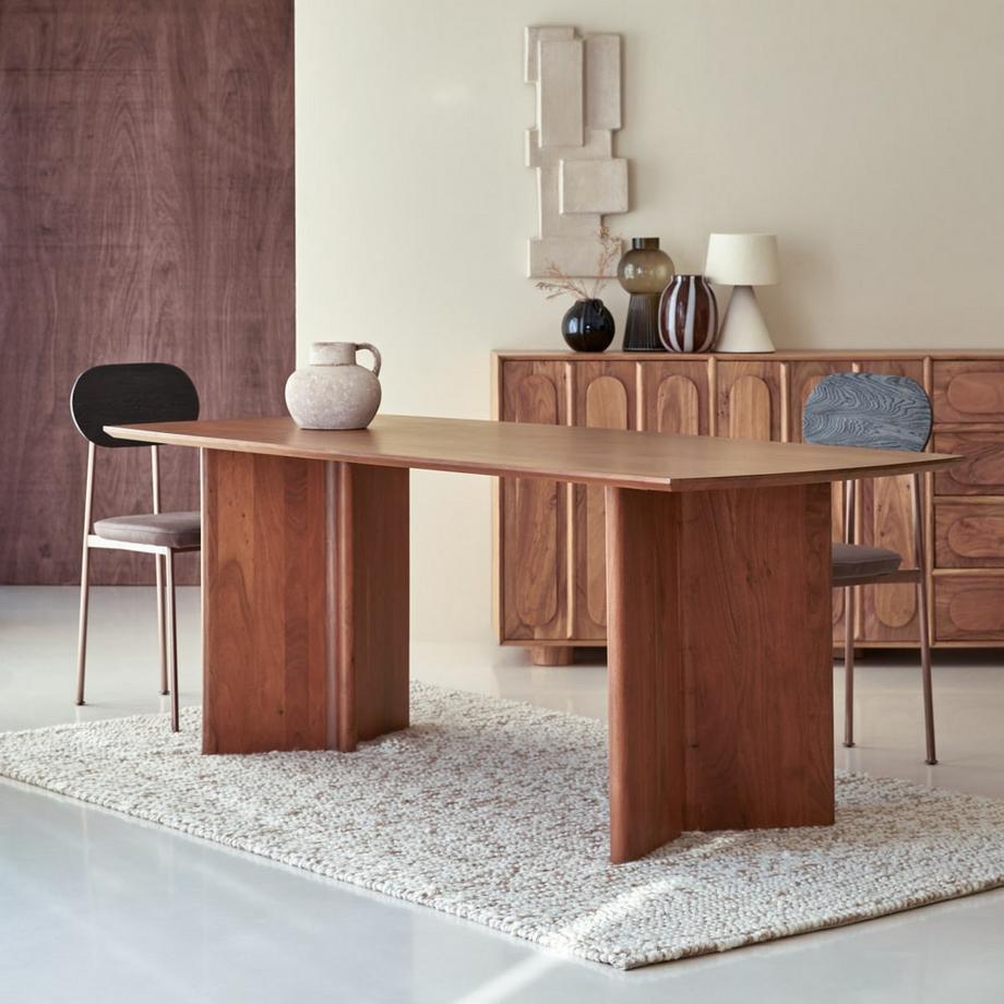 Tikamoon Table en acacia massif 6 pers. Suzanne  