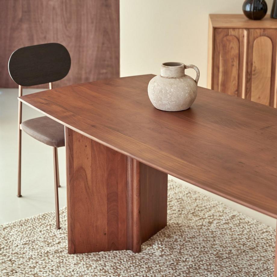 Tikamoon Table en acacia massif 6 pers. Suzanne  