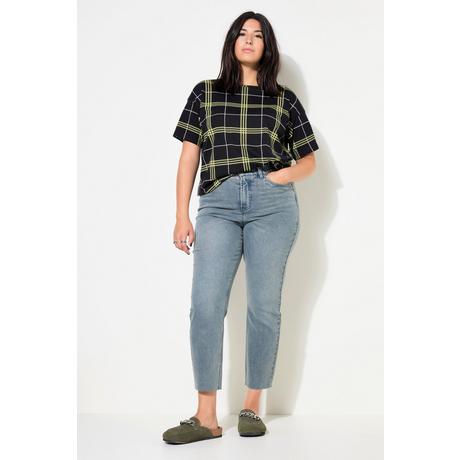 Studio Untold  Mom-Jeans, Wide Legs, 5-Pocket, cut Saum 