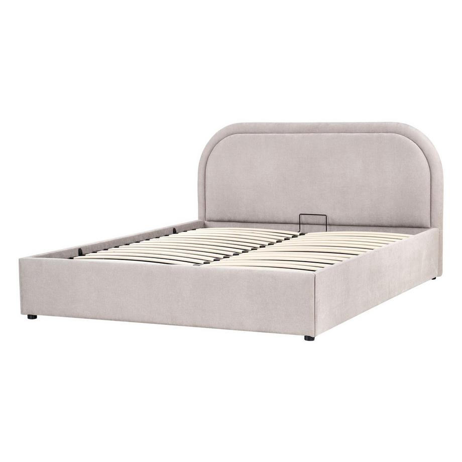 Beliani Letto contenitore en Tessuto Moderno QUILLIEN  