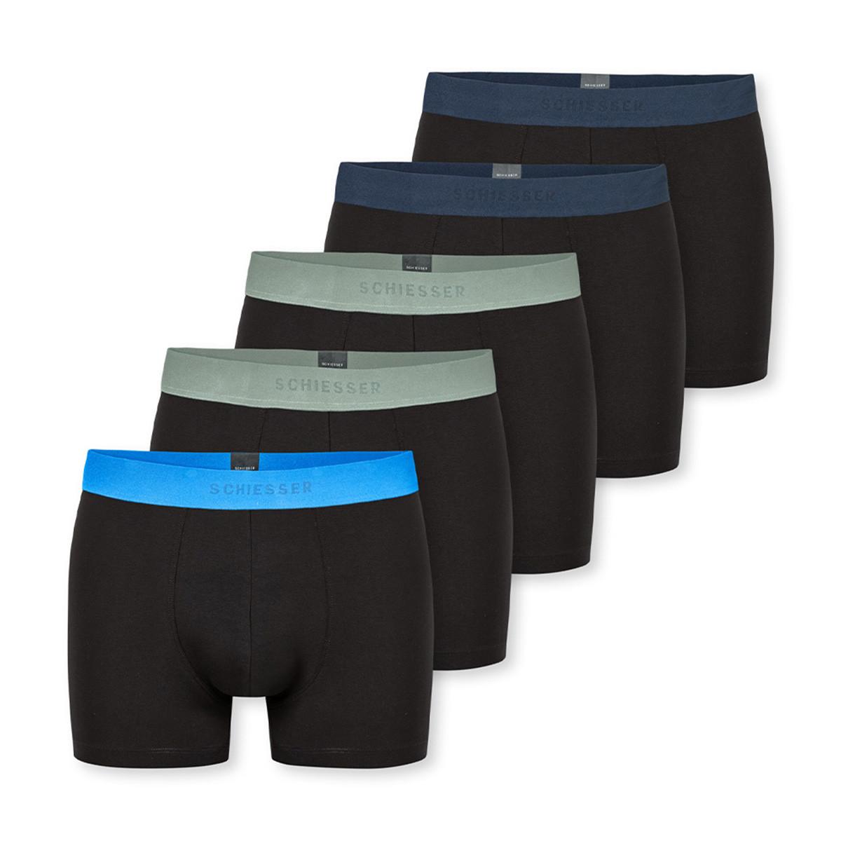 Schiesser  Boxer Uomini Confezione da 5 Aderente alla figura-5PACK Shorts - 95/5 Multipacks 