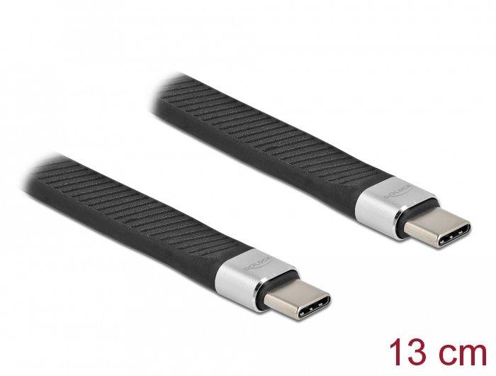 DeLock  86939 USB Kabel 0,13 m USB 3.2 Gen 2 (3.1 Gen 2) USB C Schwarz 