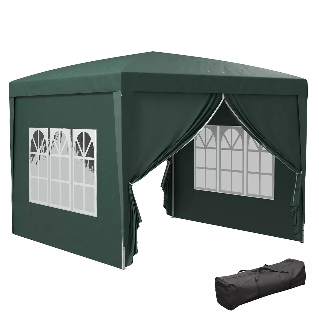 Outsunny - Faltpavillon, One Size, Grün