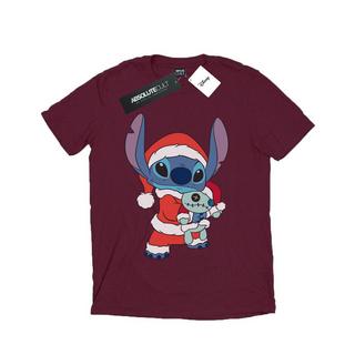 Disney Stitch Christmas Graphic Print T-Shirt  