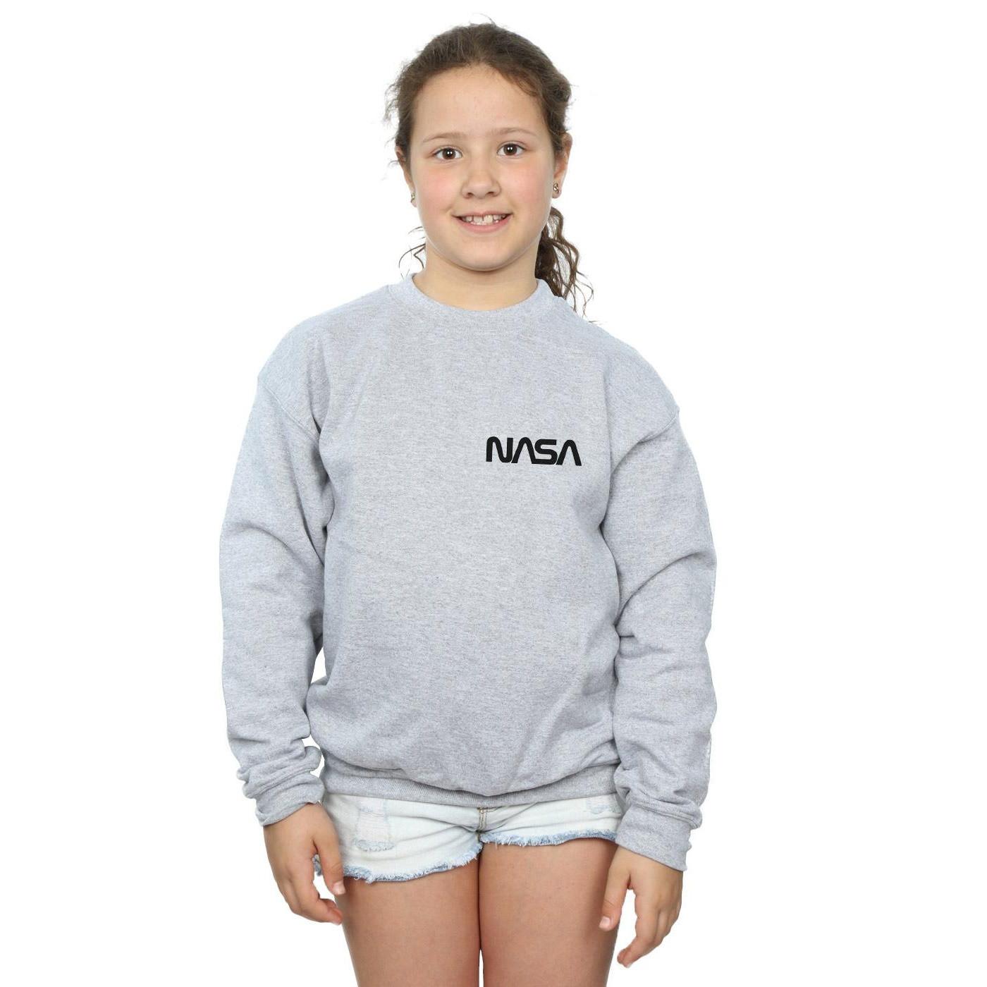 Nasa  Modern Logo Chest Sweatshirt 
