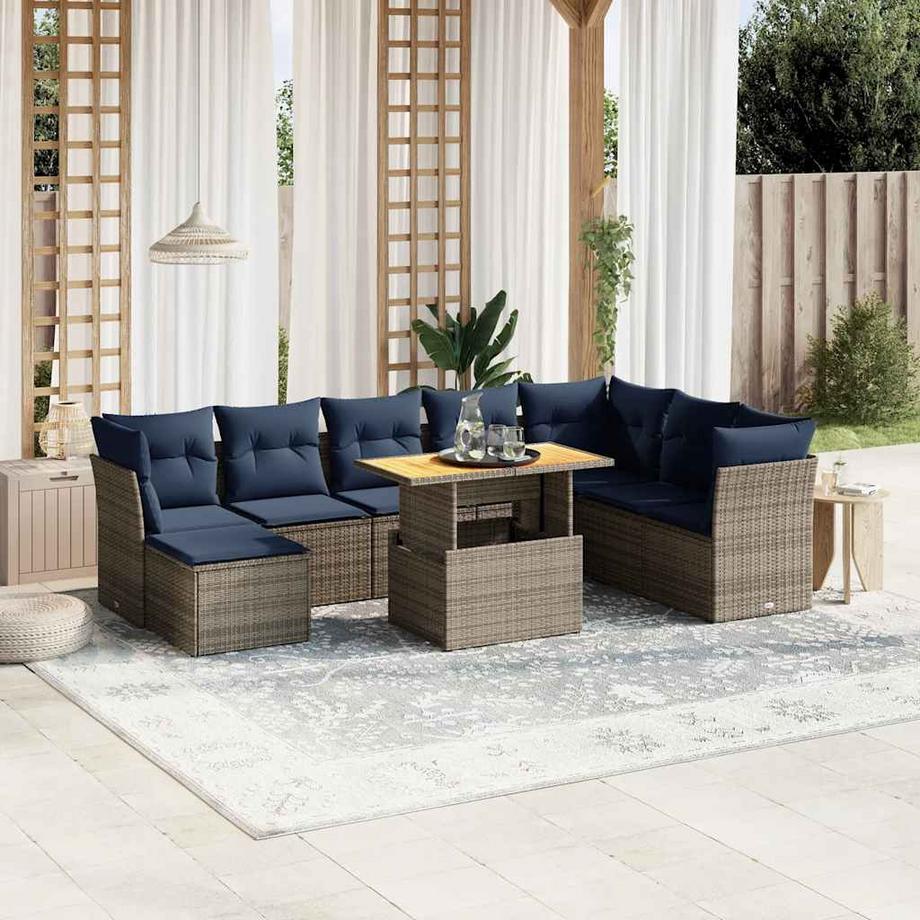 VidaXL Garten sofagarnitur poly-rattan  