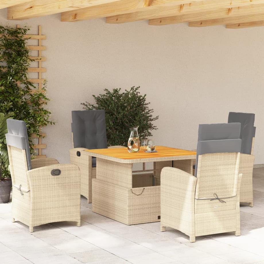 VidaXL Garten essgruppe poly-rattan  