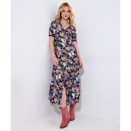 Joe Browns  Florales Maxikleid mit Spitzenbesatz 