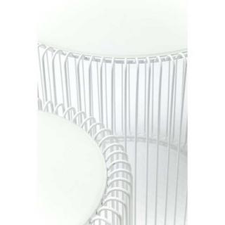 KARE Design Beistelltisch Wire White (2/Set)  