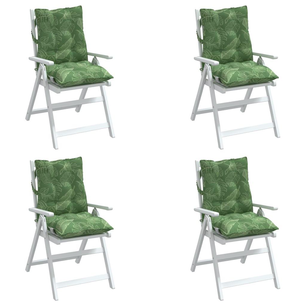 VidaXL Coussin de chaise à dossier bas tissu  