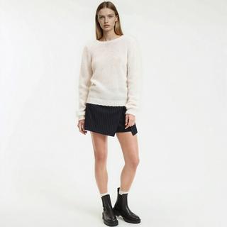 La Redoute Collections Pull Laine Alpaga Mélangé avec Décolleté Dos  