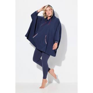 Ulla Popken  Poncho d'intérieur oversize, capuche et manches longues 