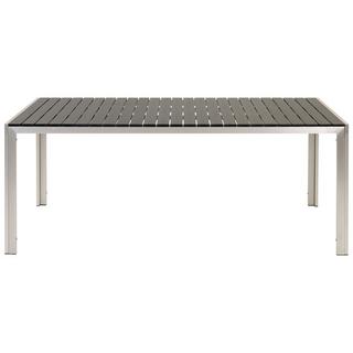 Beliani Salle à manger de jardin avec bancs en Bois synthétique Industriel NARDO  