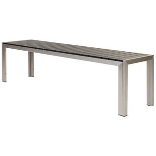 Beliani Salle à manger de jardin avec bancs en Bois synthétique Industriel NARDO  