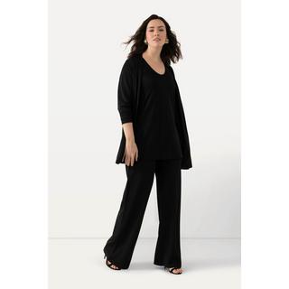 Ulla Popken Pantalon Slinky Jambe Large Taille Élastique  