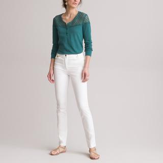 La Redoute Collections Gerade Five-Pocket Baumwoll Stretch Hose  