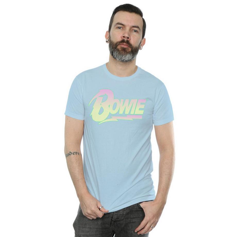 David Bowie Logo T-Shirt Maniche Corte  