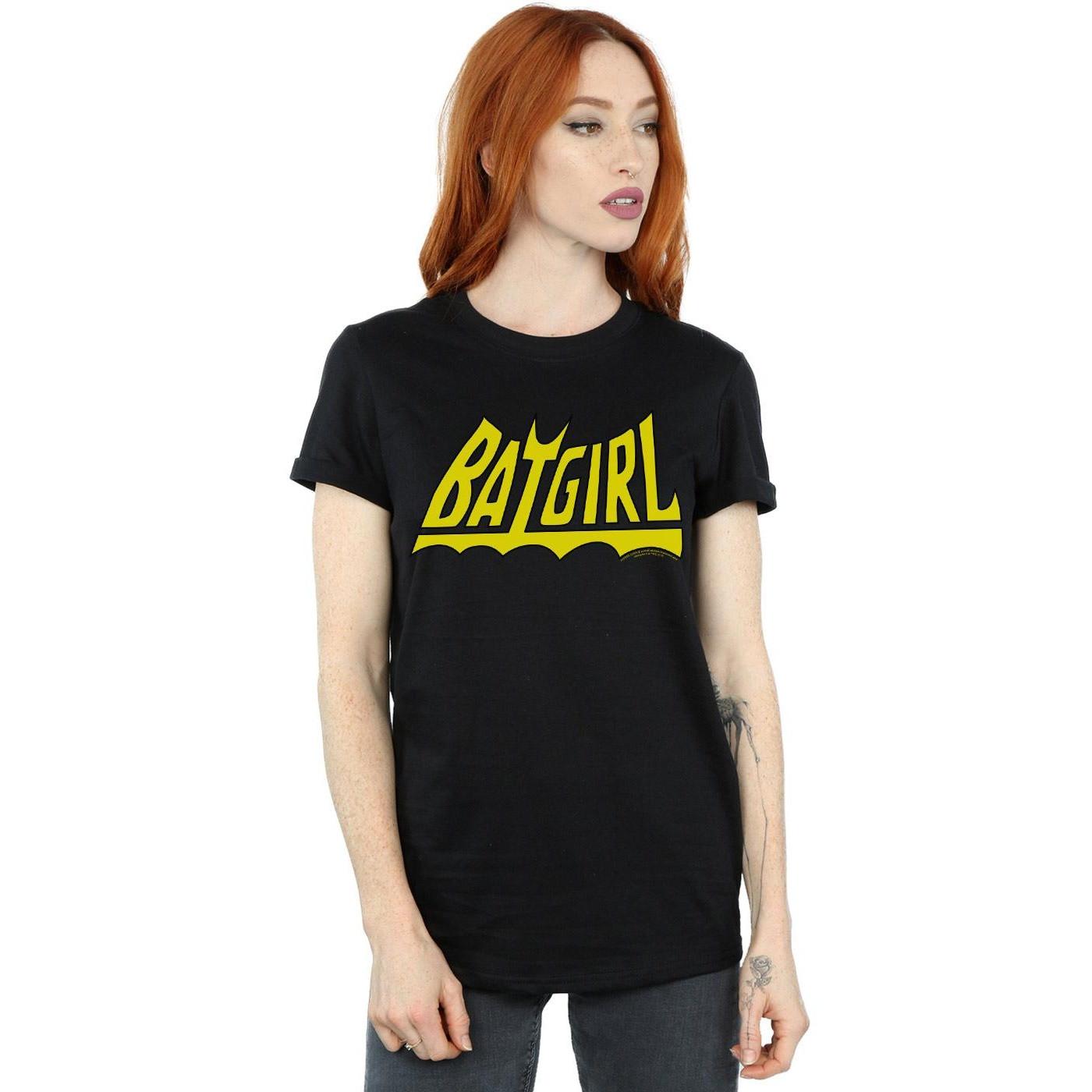 DC COMICS Batgirl Logo T-Shirt Stampata  