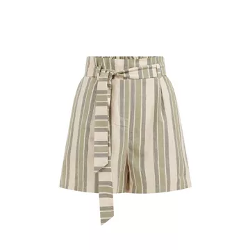 Short Paperbag À Motif Femme