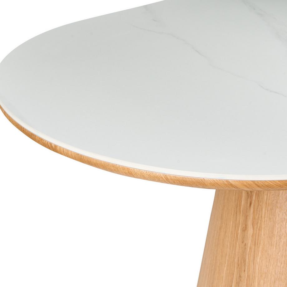 Beliani Tavolo da pranzo en Pietra sinterizzata  LOCKHART  