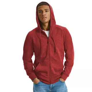Russell HD Zip Hood Sweatshirt  Rot Bunt